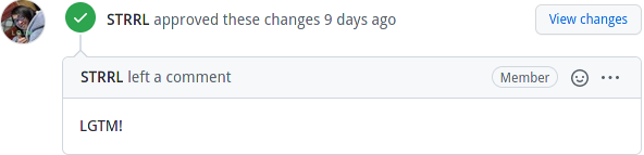 Validation du mentor (LGTM)