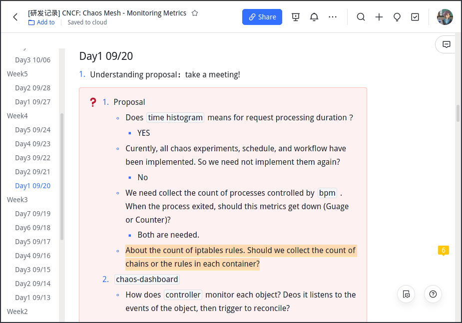 Document R&amp;D en ligne
